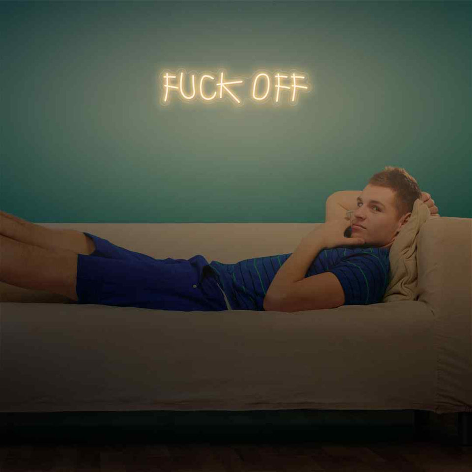 Fuck off neon sign