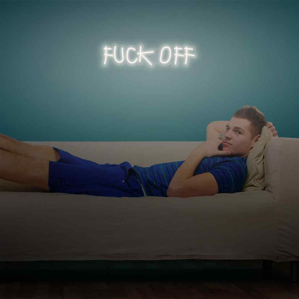 Fuck off neon sign