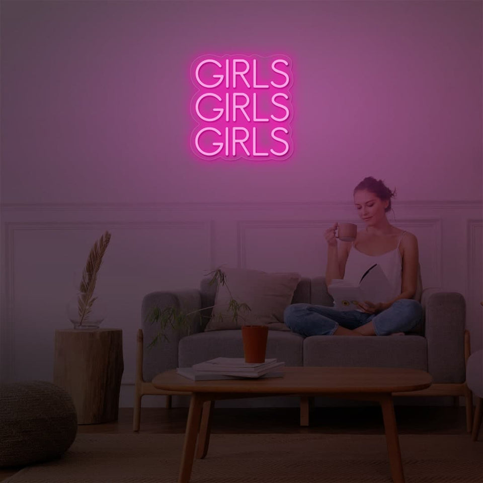 HOT PINK COLOR NEON SIGN