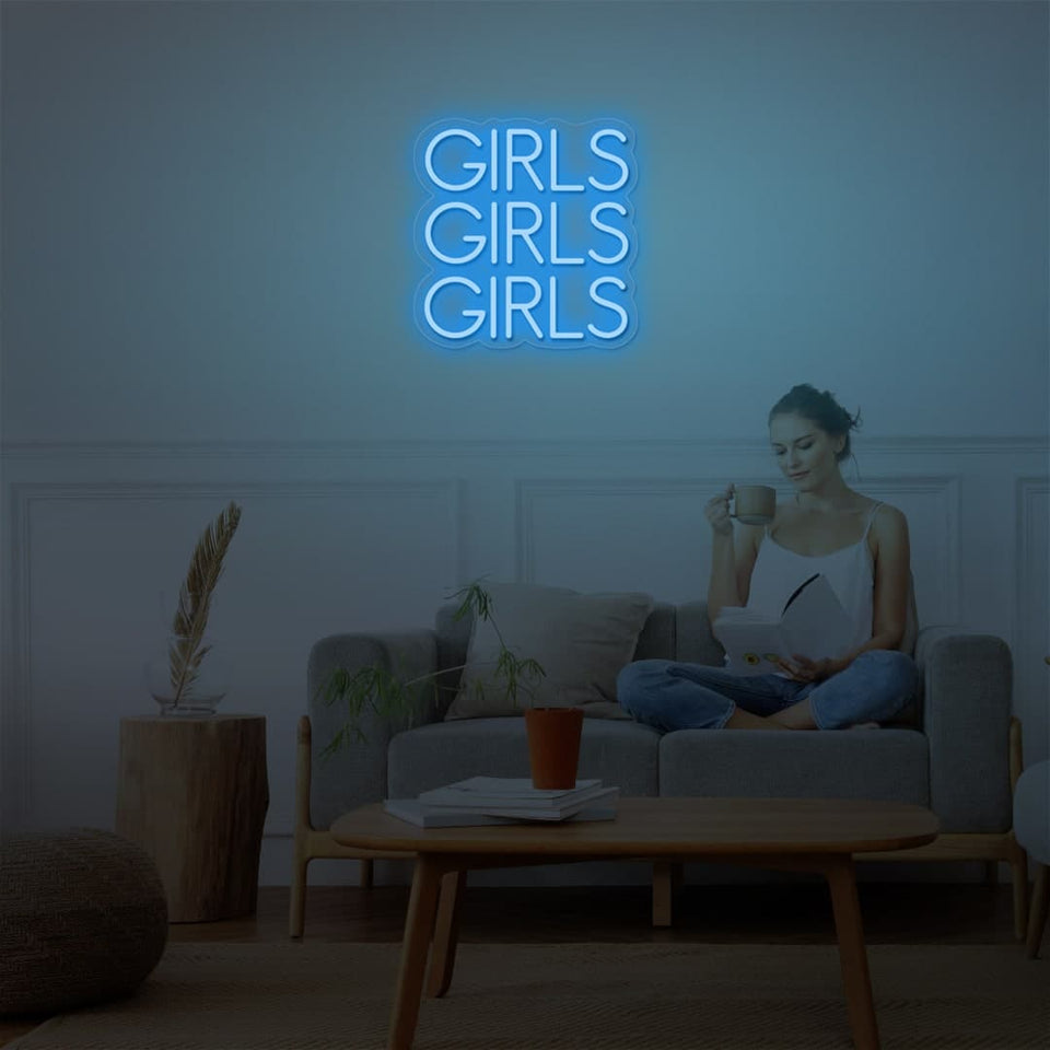 ICE BLUE COLOR NEON SIGN