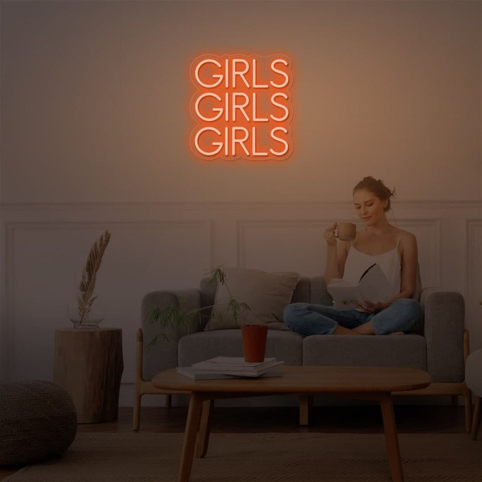 ORANGE COLOR NEON SIGN