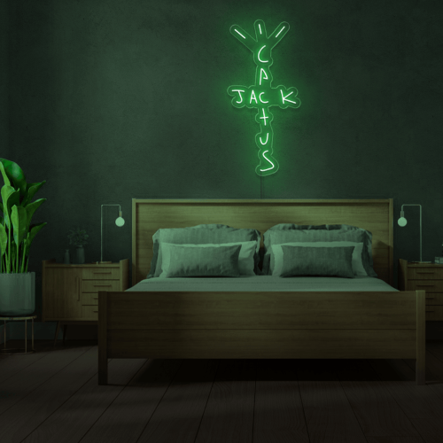 Cactus jack Green Neon Sign