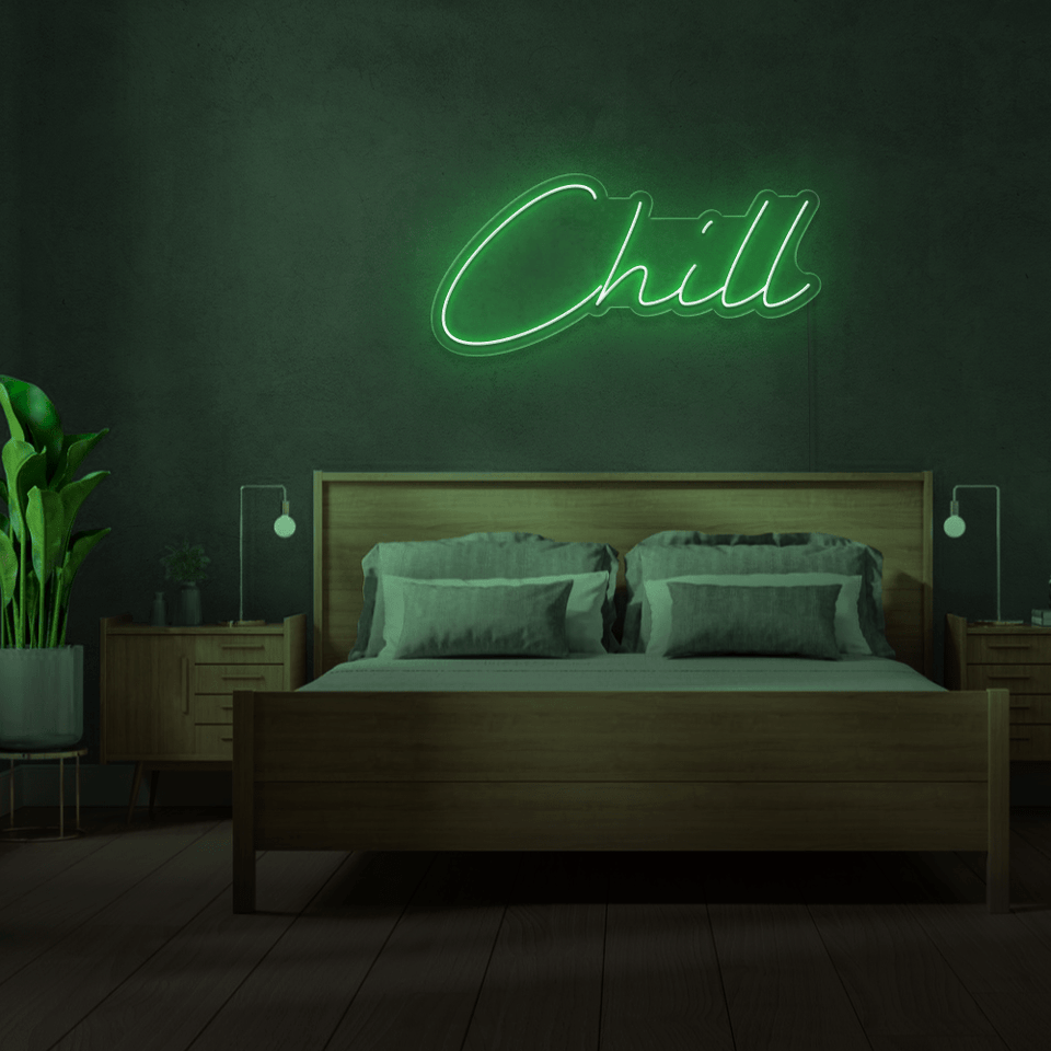 CHILL GREEN COLOR LED NEON SIGN