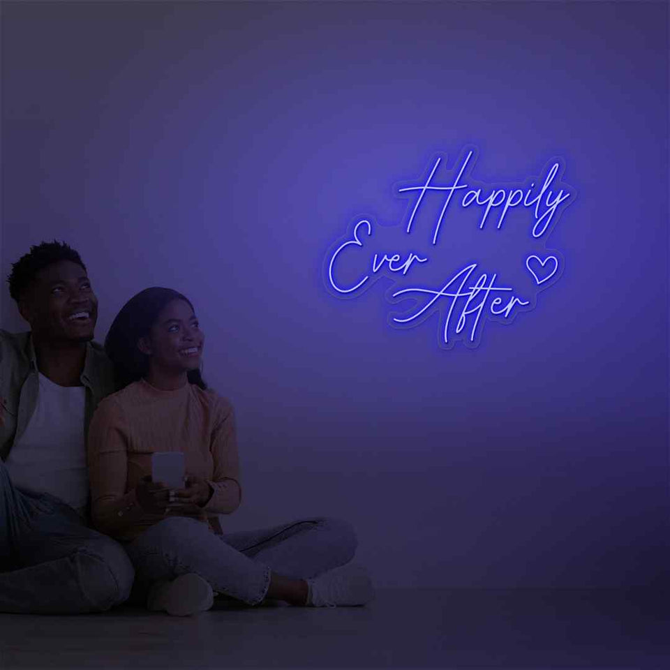 Happily ever after neon sign