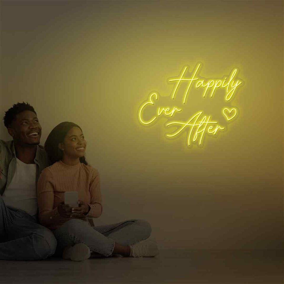 Happily ever after neon sign