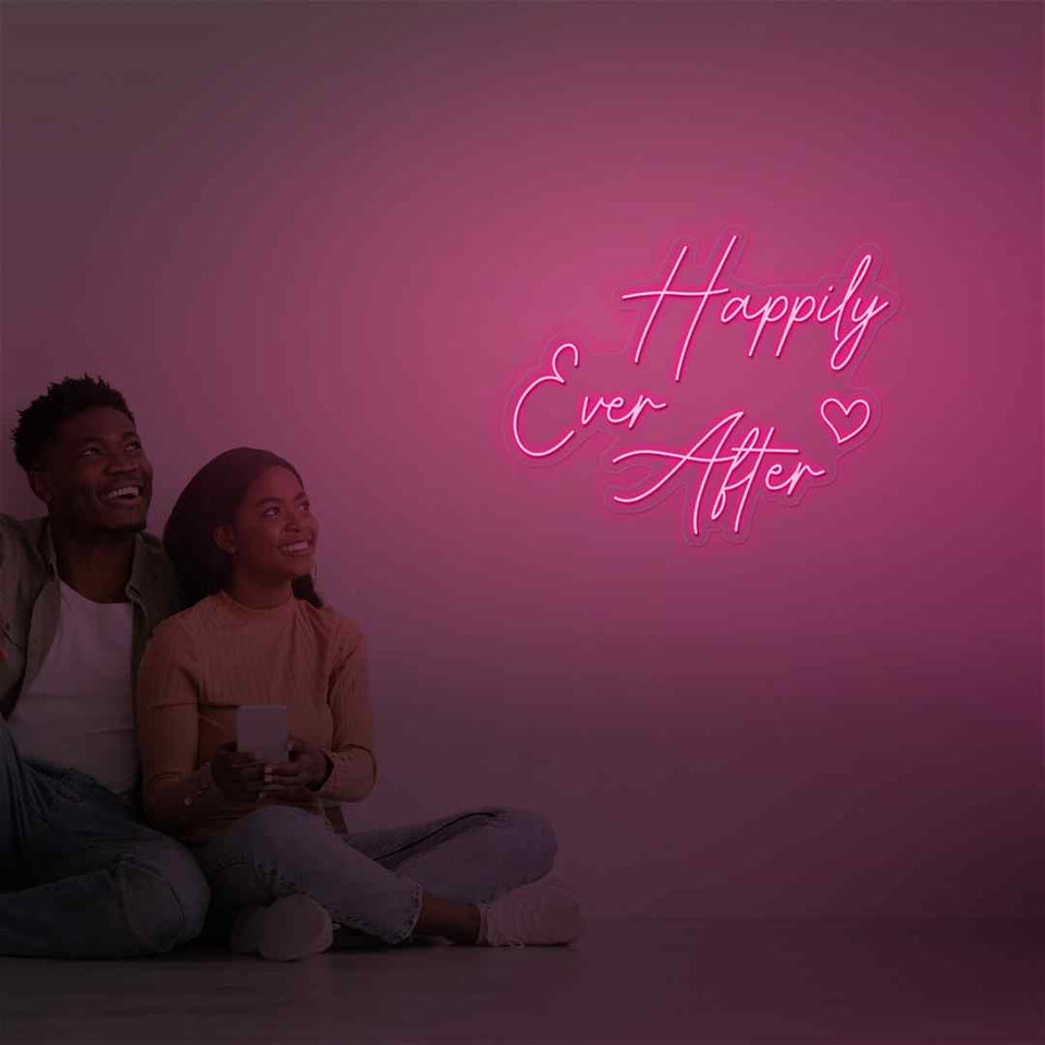 Happily ever after neon sign