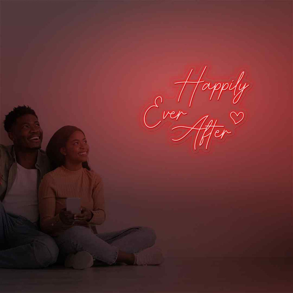 Happily ever after neon sign