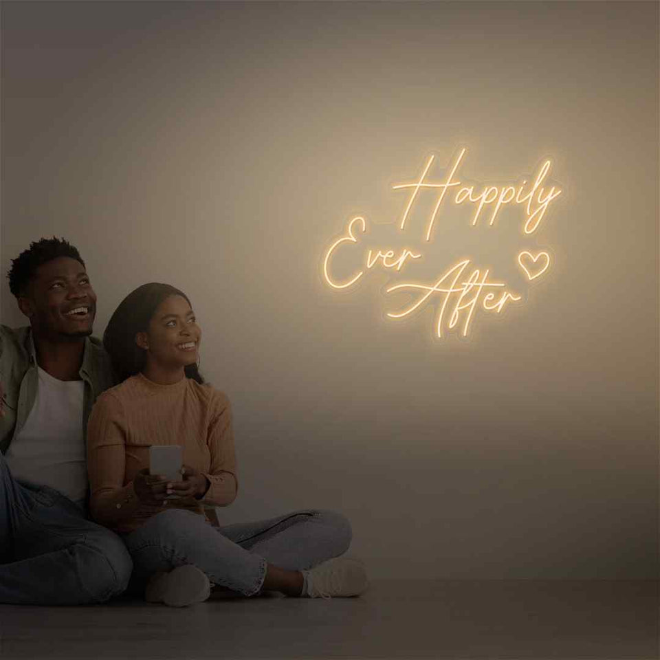 Happily ever after neon sign