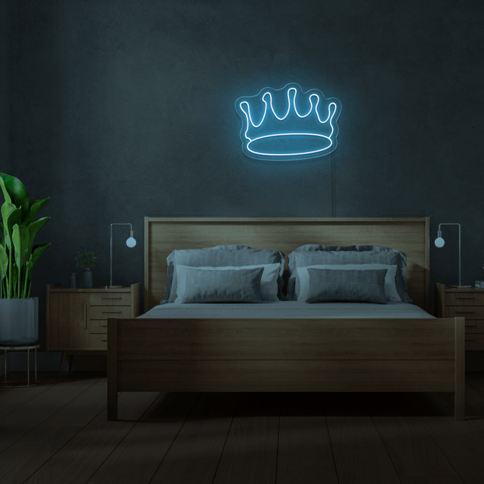 CROWN HIGH BLUE COLOR LED NEON SIGN