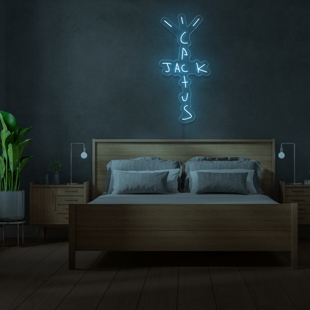 Cactus Jack CJ Neon Room Sign ネオン サイン Cactus Jack Neon Sign | Fully Customizable Cactus Jack Neon