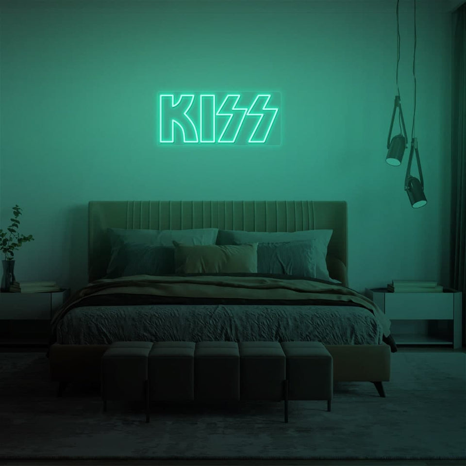 KISS BAND GREEN COLOR NEON SIGN