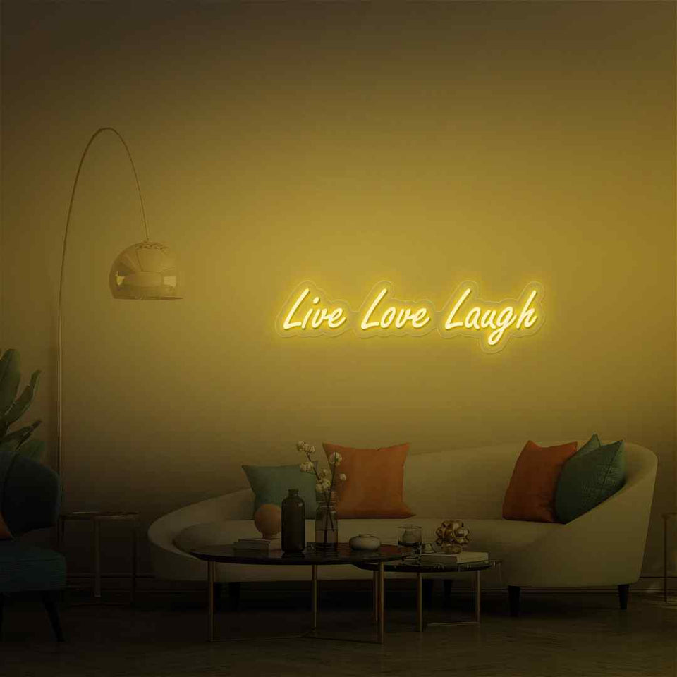 Live love laugh neon sign