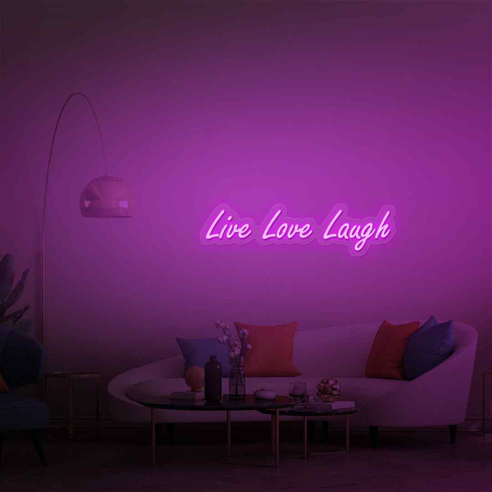Live love laugh neon sign