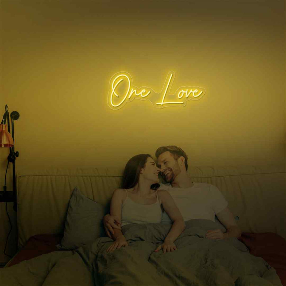 One love neon sign