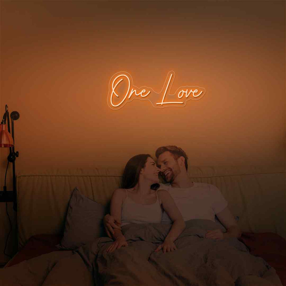 One love neon sign