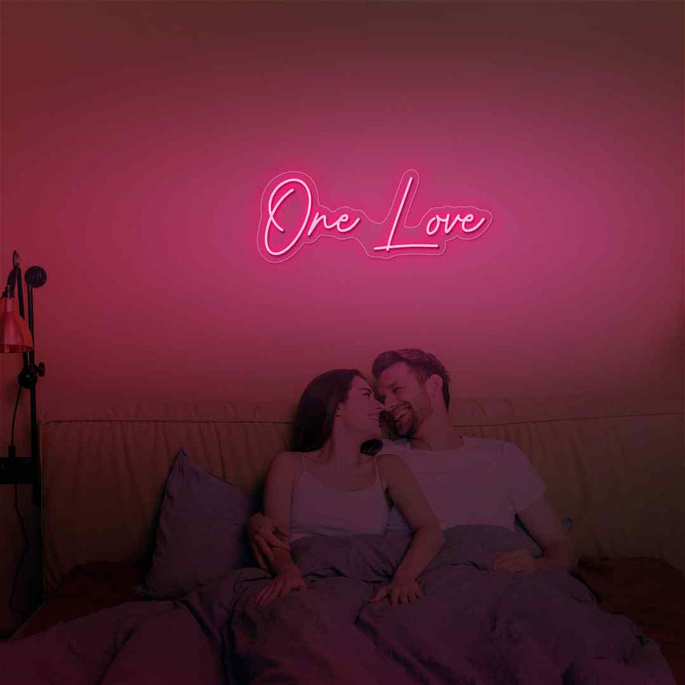 One love neon sign