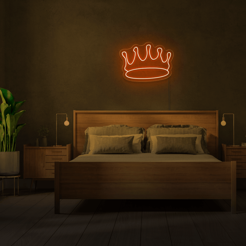 CROWN ORANGE COLOR LED NEON SIGN