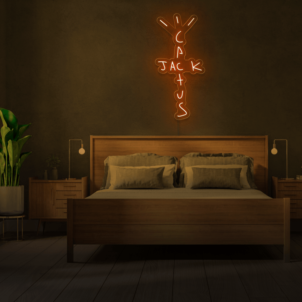 CACTUS JACK ORANGE COLOR LED NEON SIGN