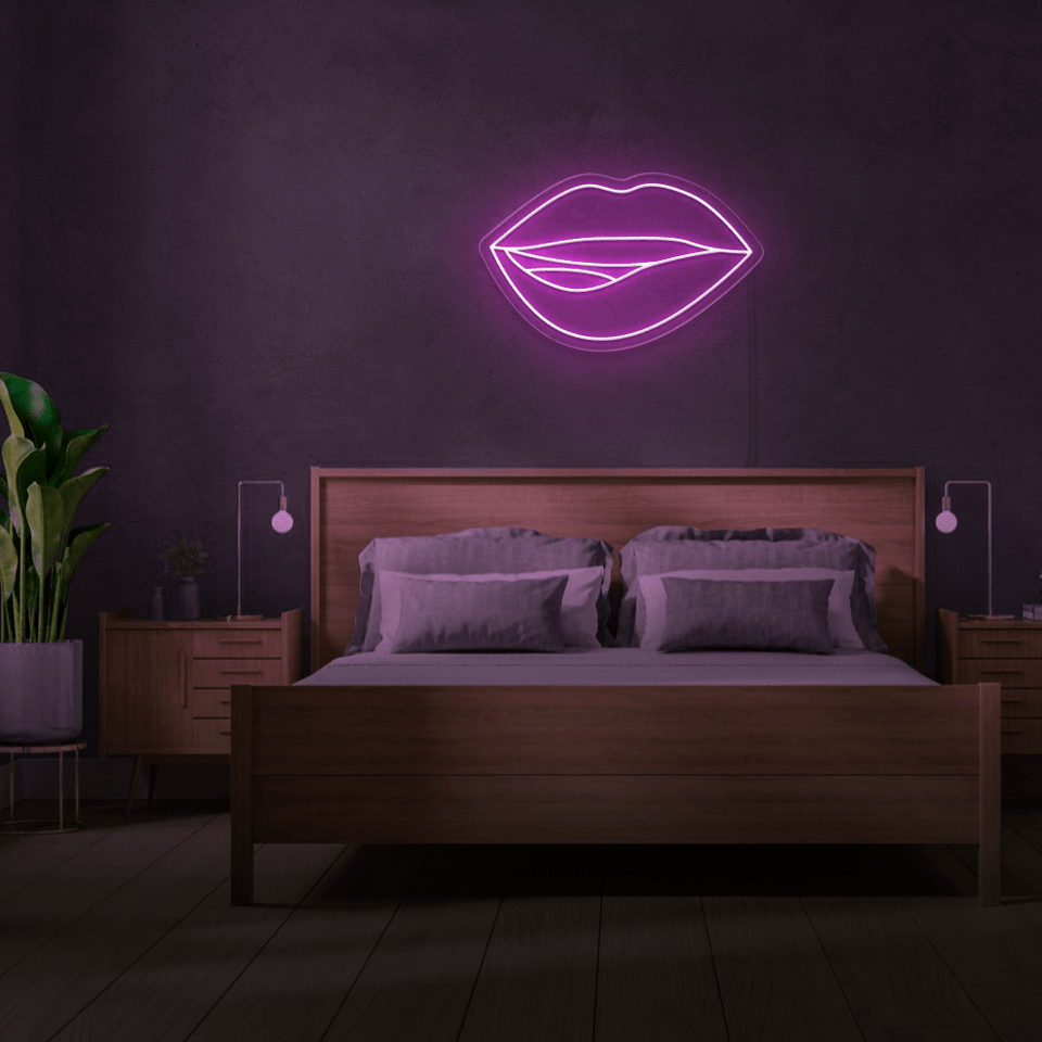 LIPS PINK COLOR LED NEON SIGN