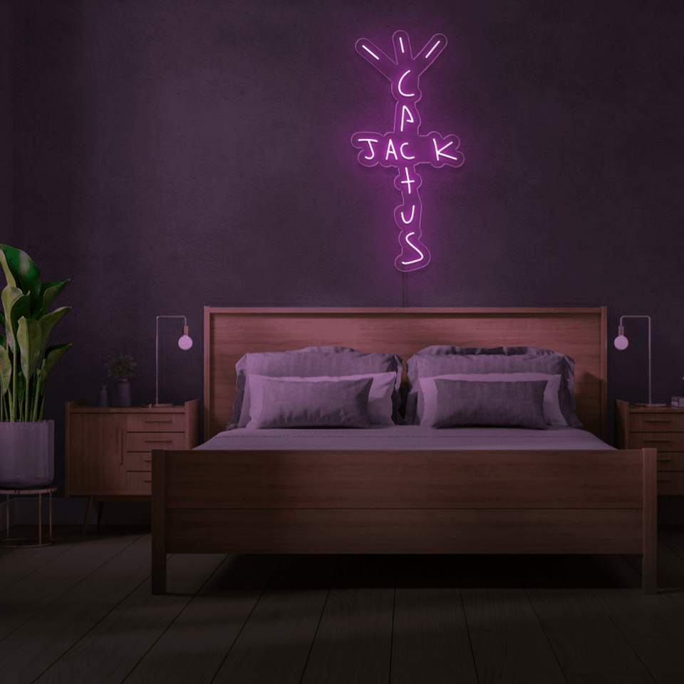 CACTUS JACK PINK COLOR LED NEON SIGN