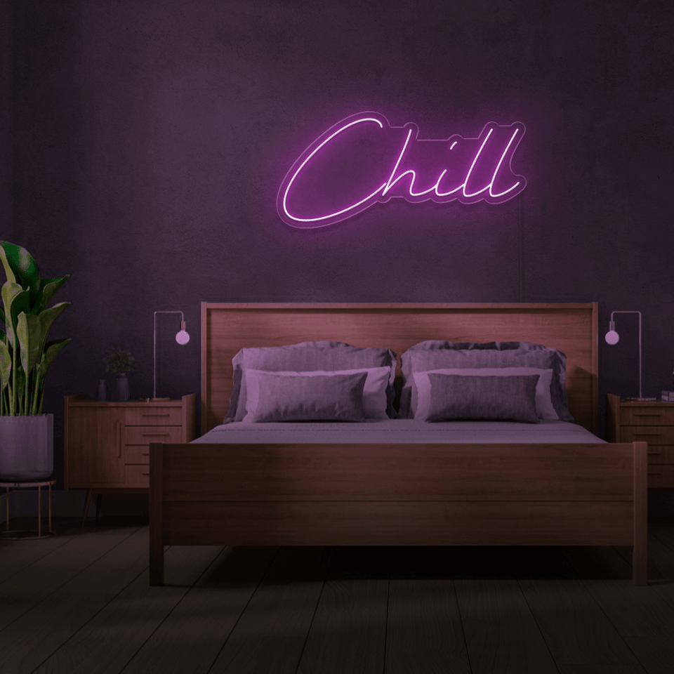 CHILL PINK COLOR LED NEON SIGN