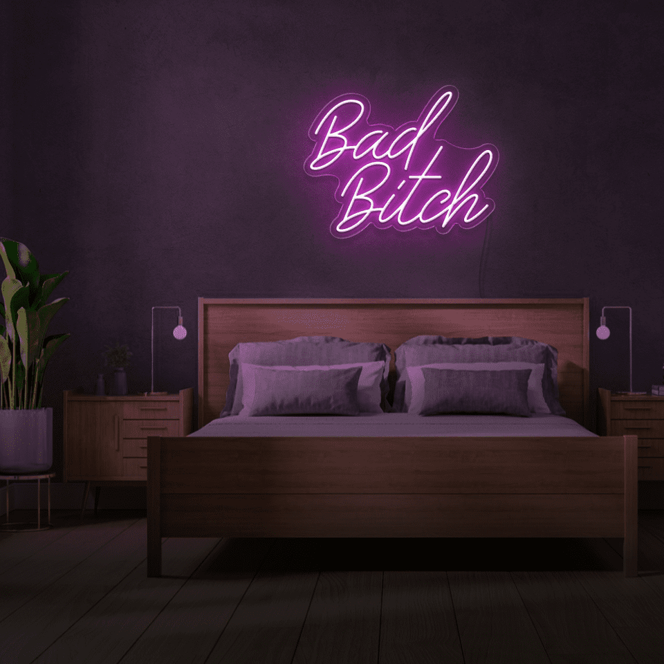 BAD BITCH PINK COLOR LED NEON SIGN