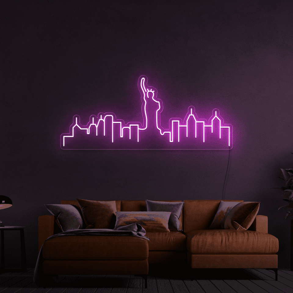 NEW YORK PINK COLOR LED NEON SIGN