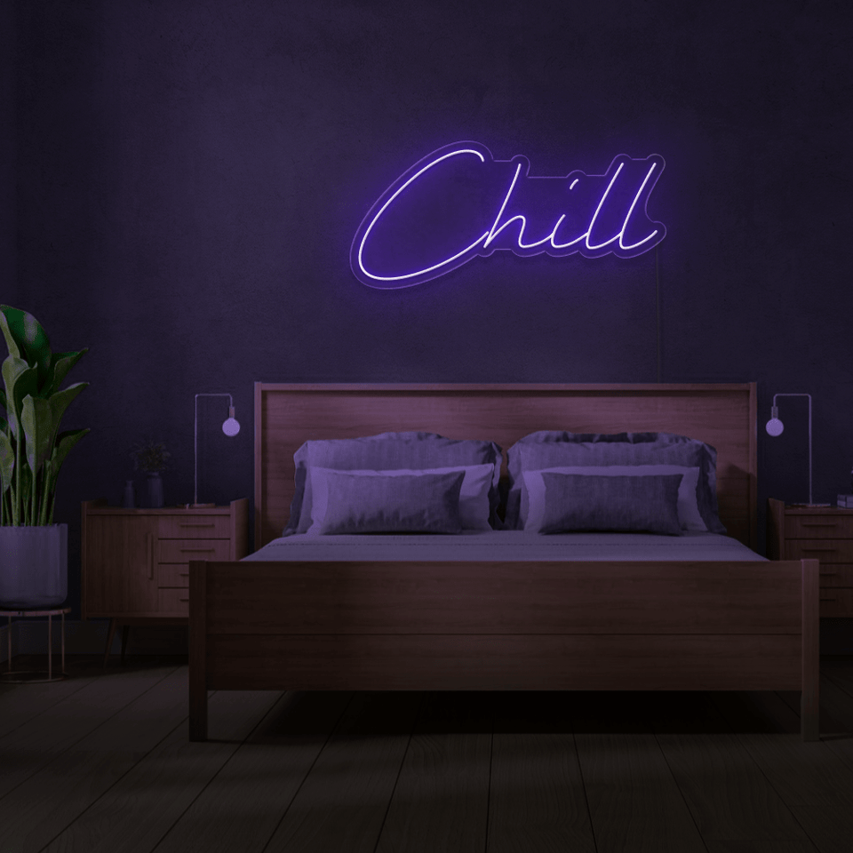 CHILL PURPLE COLOR LED NEON SIGN