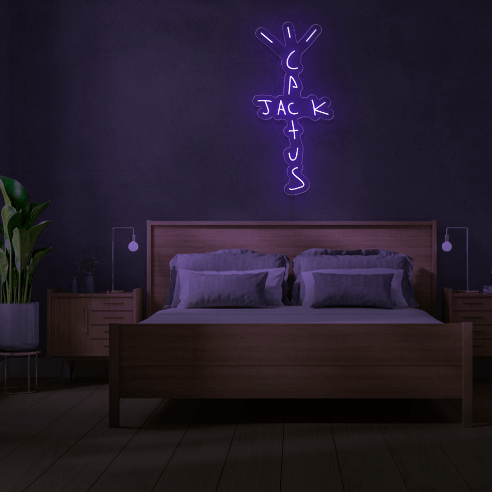 CACTUS JACK PURPLE COLOR LED NEON SIGN