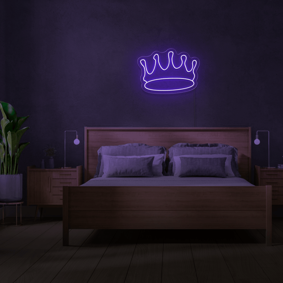 CROWN PURPLE COLOR LED NEON SIGN