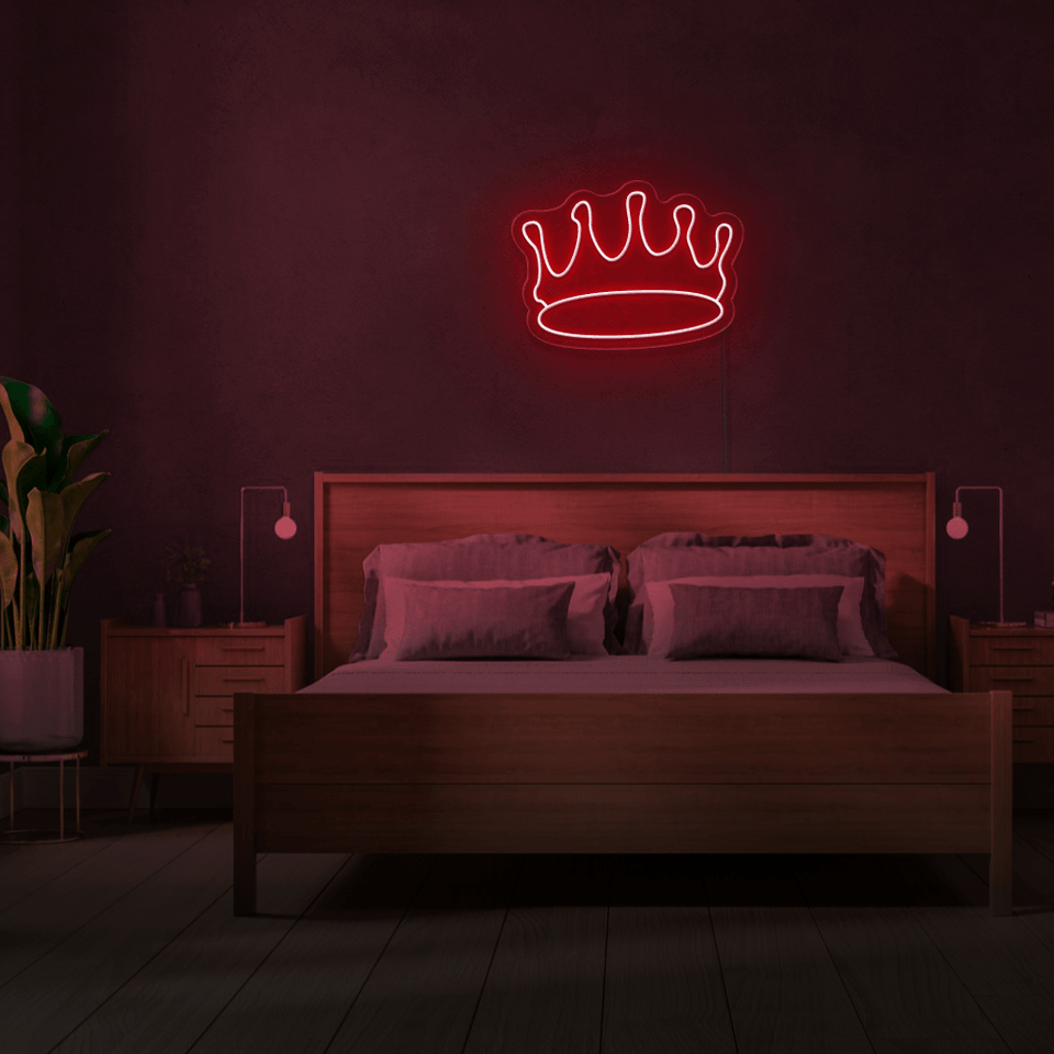 CROWN RED COLOR LED NEON SIGN