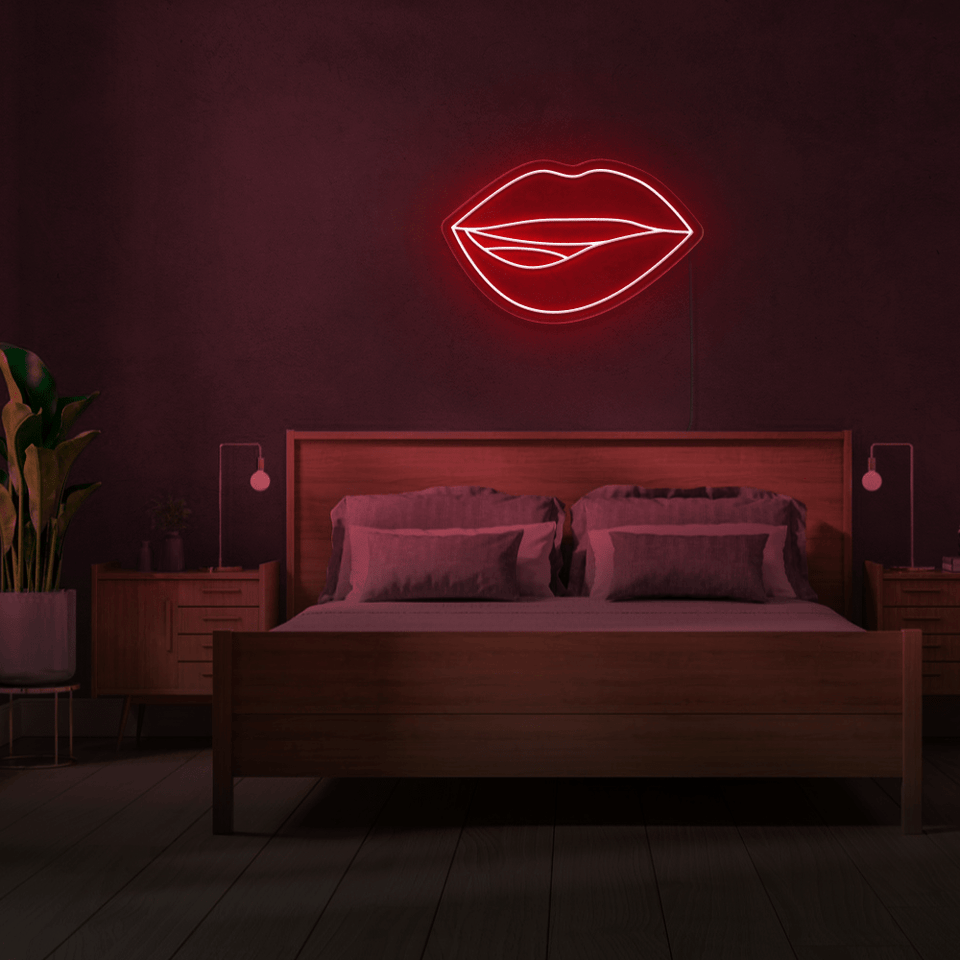 LIPS RED COLOR LED NEON SIGN