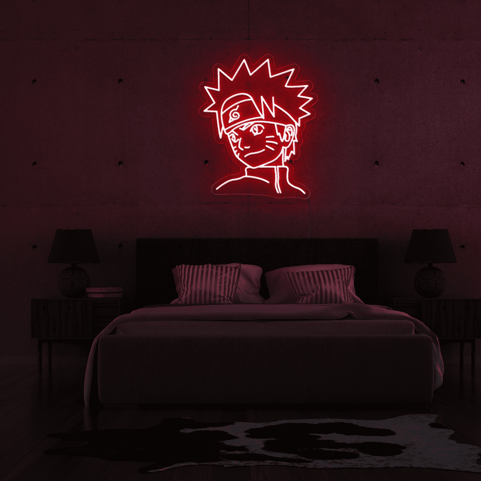 Naruto inspired LED neon sign in red color from Neonmarvels