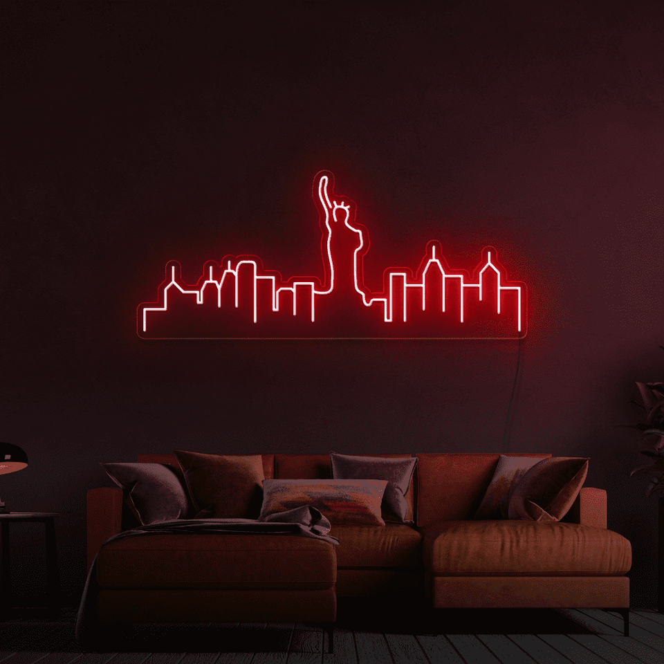NEW YORK RED COLOR LED NEON SIGN