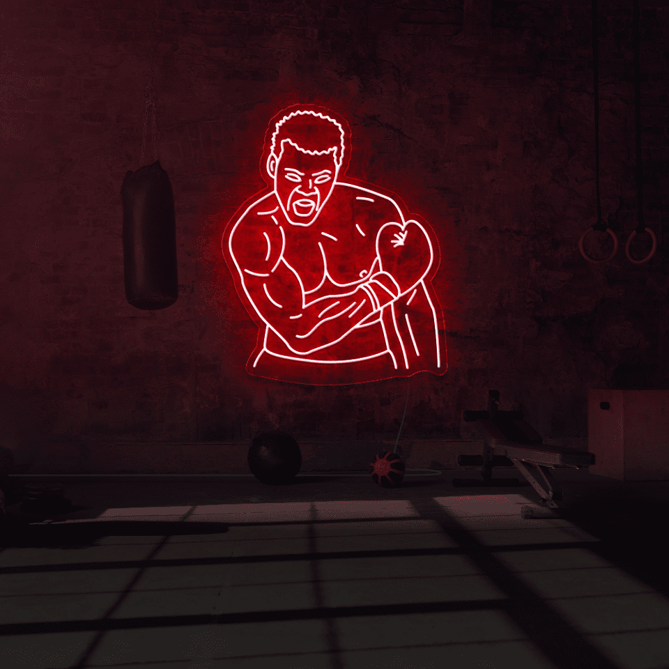 MUHAMMAD ALI RED COLOR LED NEON SIGN