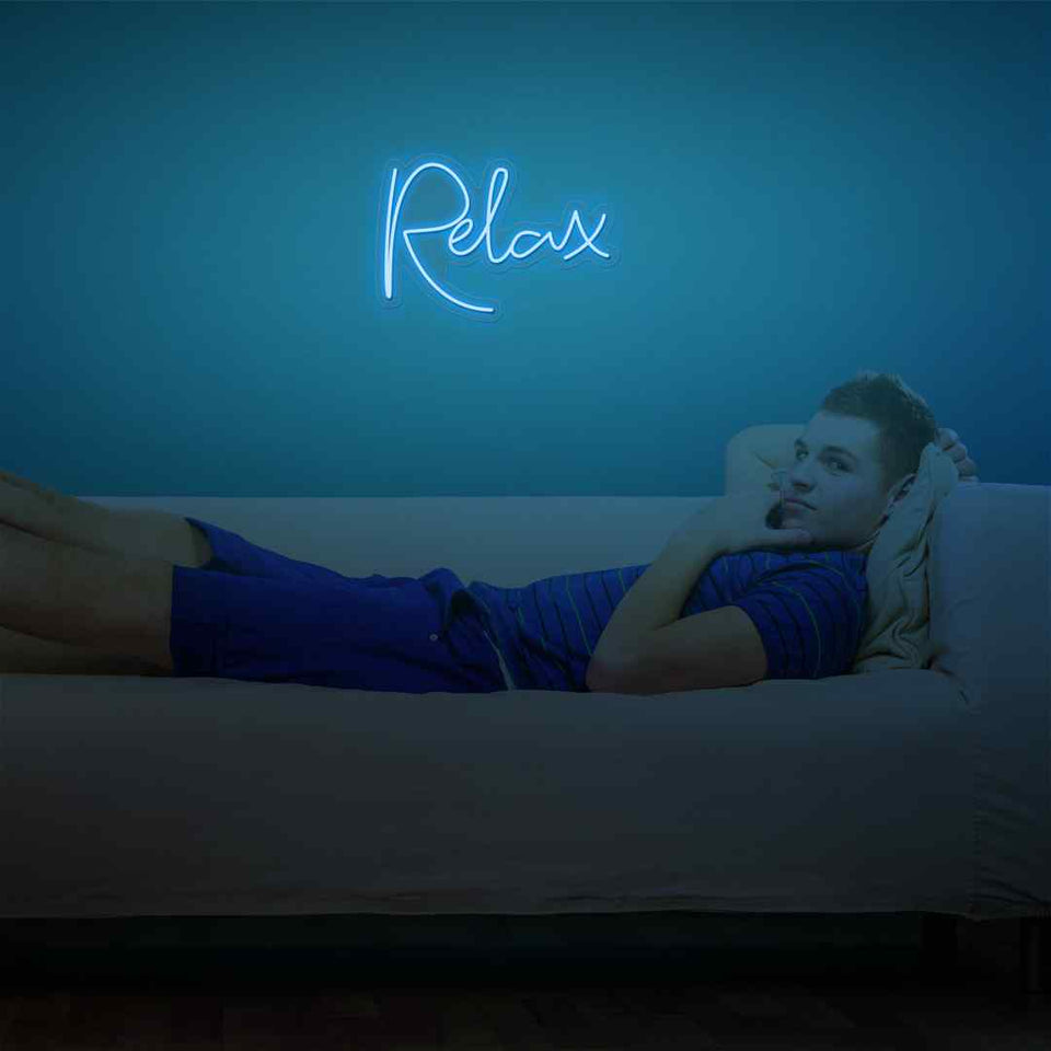 Relax neon sign