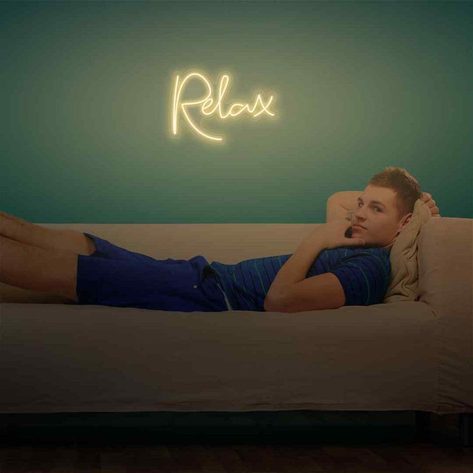 Relax neon sign