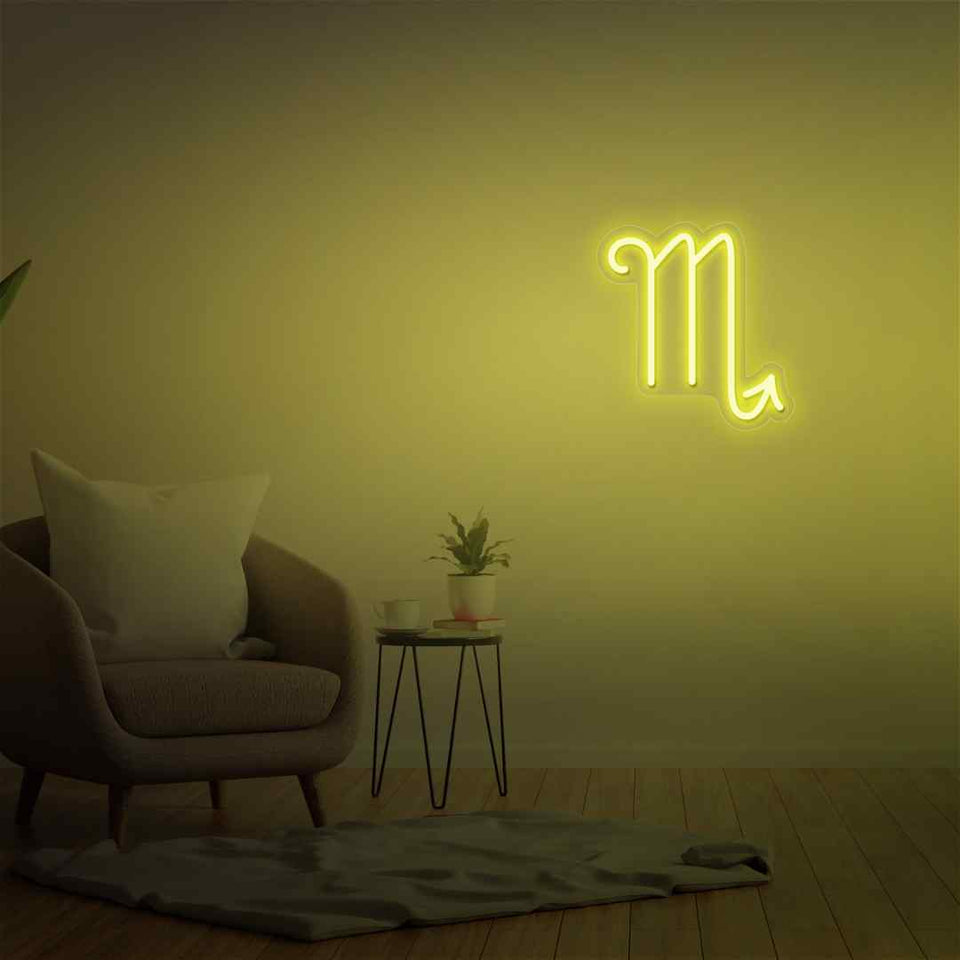 Scorpio neon sign