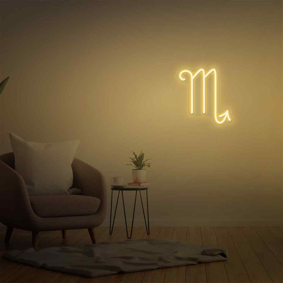 Scorpio neon sign