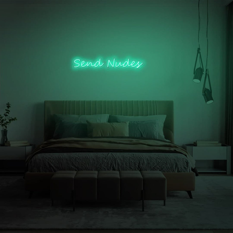 SEND NUDES MOCK UP MINT GREEN