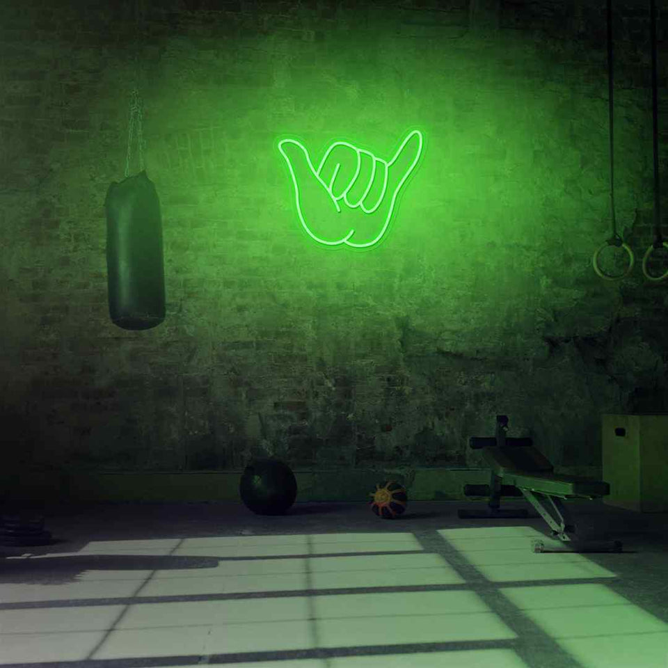 Shaka neon sign