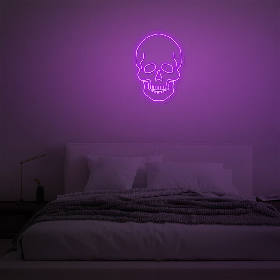 SKULL PURPLE COLOR NEON SIGN