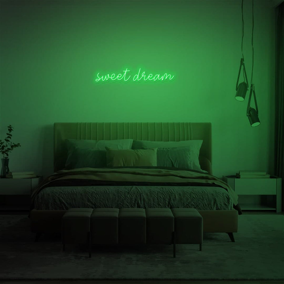 SWEET DREAM GREEN COLOR NEON SIGN