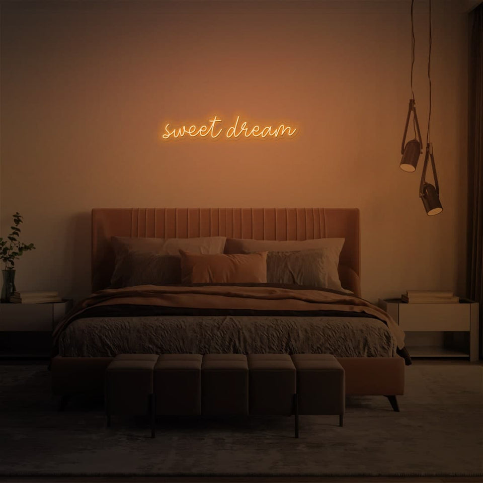 SWEET DREAM ORANGE COLOR NEON SIGN