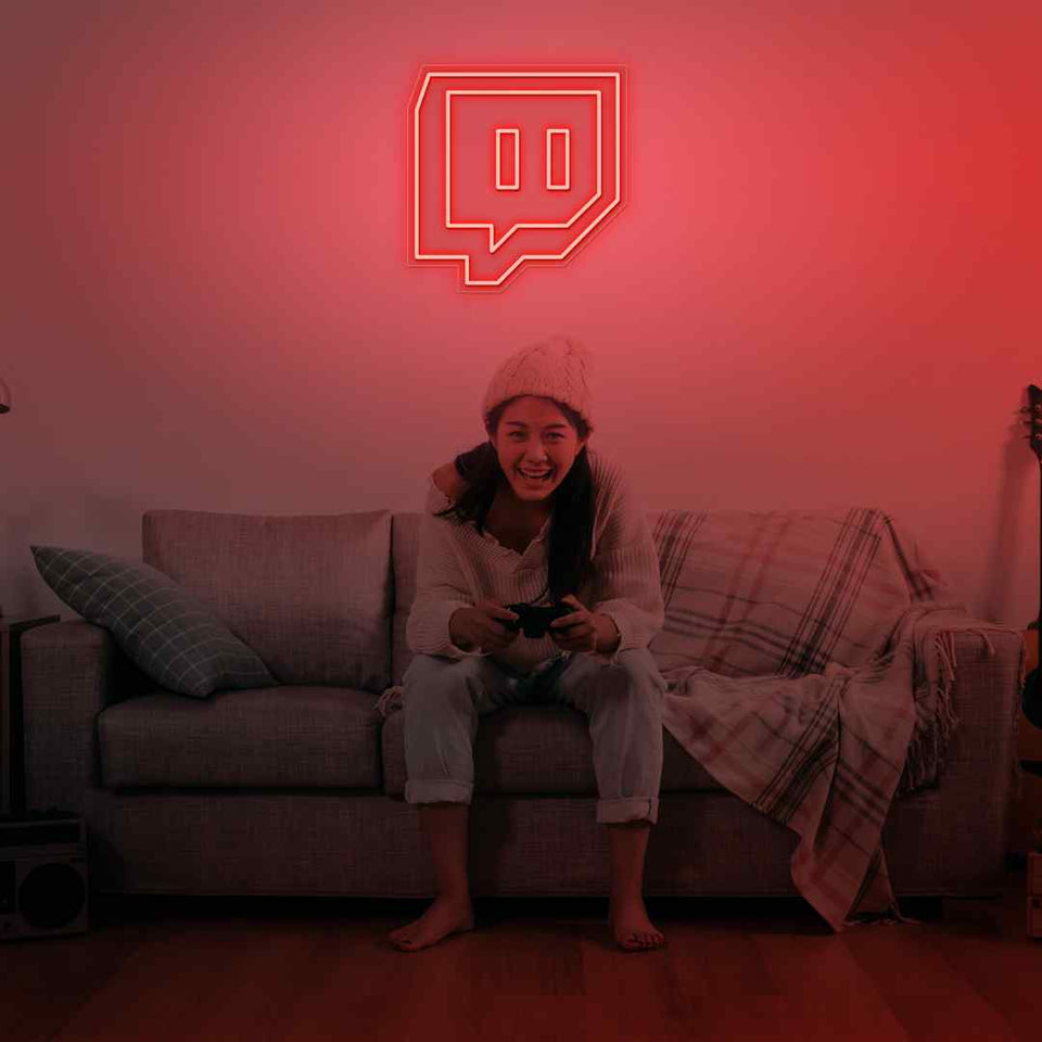 Twitch neon sign