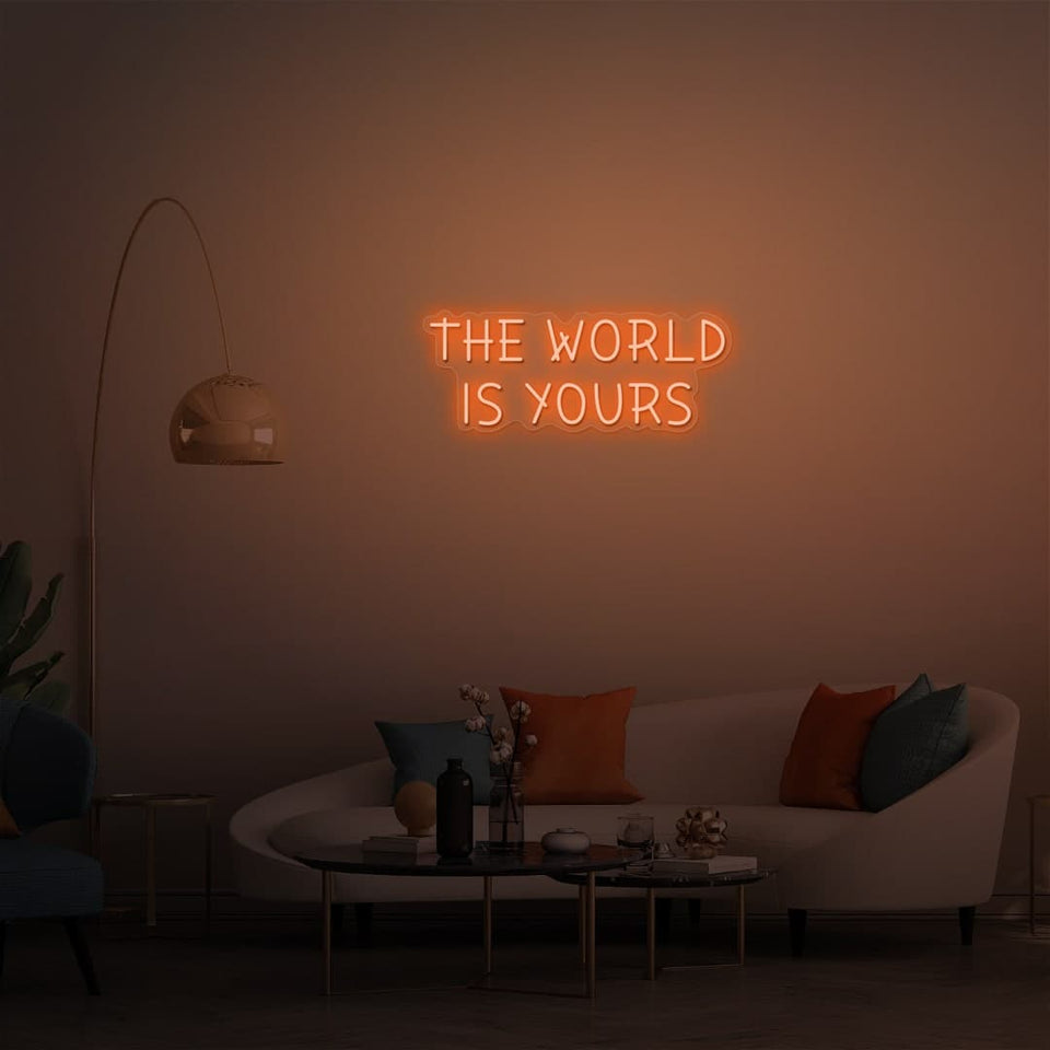 THE WORLD IS YOURS MOCK UP ORANGE