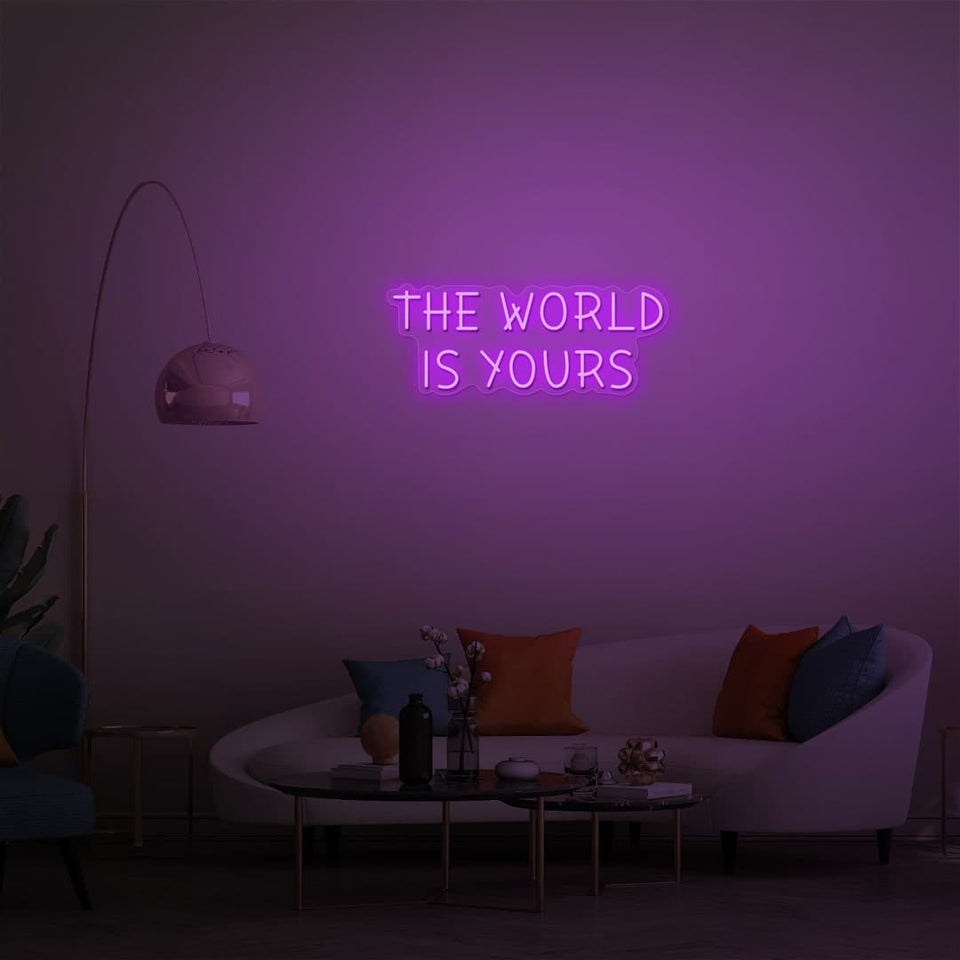 THE WORLD IS YOURS MOCK UP PURPLE
