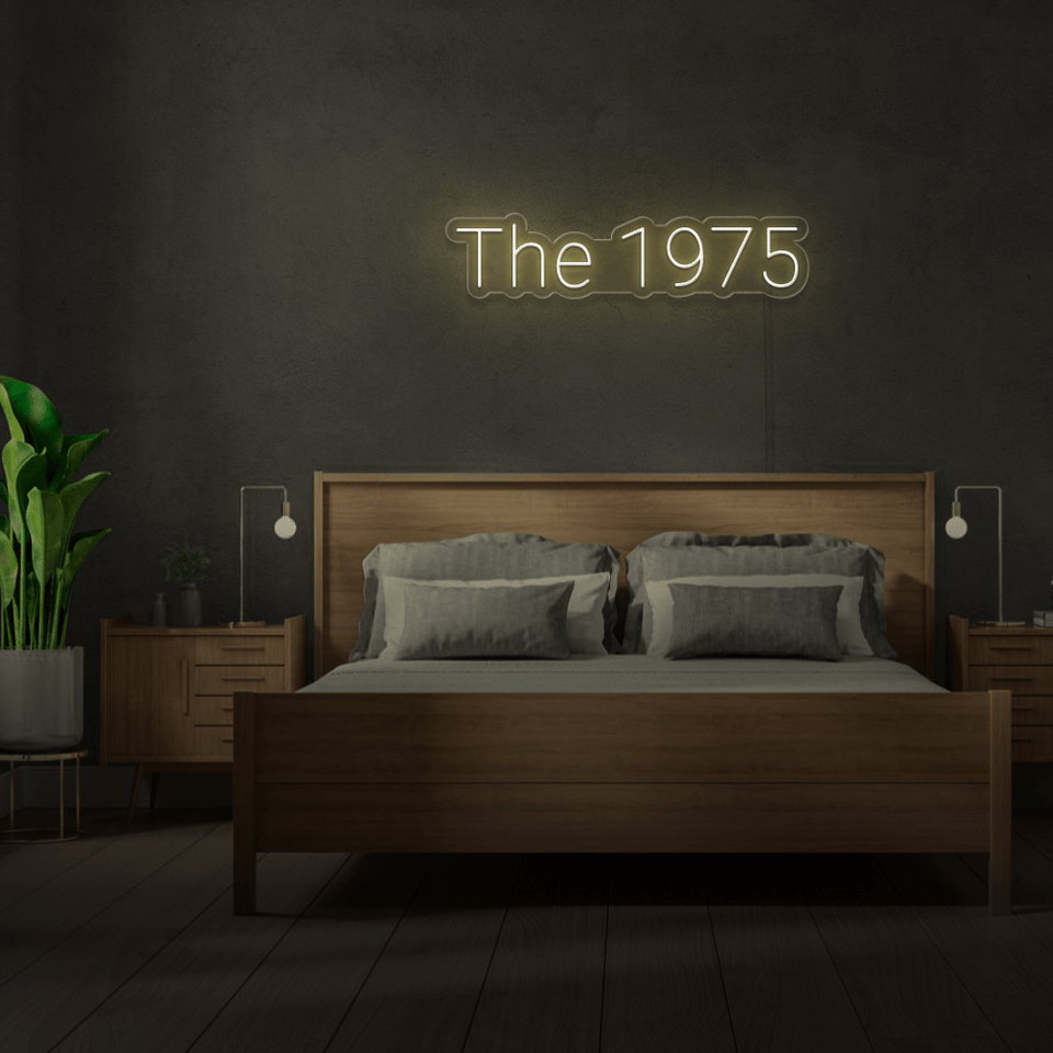 THE 1975 WARM WHITE COLOR LED NEON SIGN
