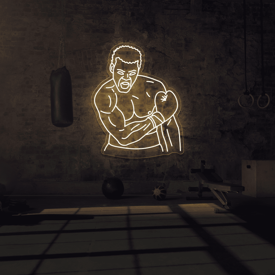 MUHAMMAD ALI WARM WHITE COLOR LED NEON SIGN