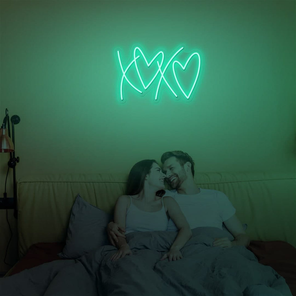 XOXOT MINT GREEN COLOR NEON SIGN